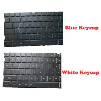 Ноутбук Белая/Синяя Клавиатура с подсветкой Keycap Для LG 15G870 15GD870 LG15G87 15G870-XA50K XA70K 15GD870-XX70K Английский, американский, без рамки