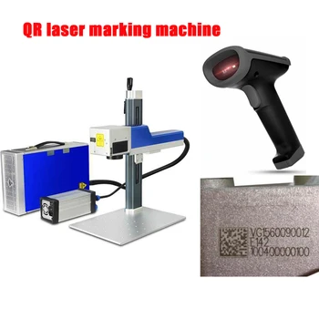 Портативный 20 Вт Принтер с логотипом и Qr-кодом Wuhan Laser, станок для лазерной маркировки и гравировки, маркировочная машина