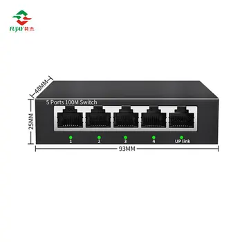 Прямые поставки с завода, быстрый неуправляемый 5-портовый 10/100 м Ethernet-концентратор, мини-сетевой коммутатор