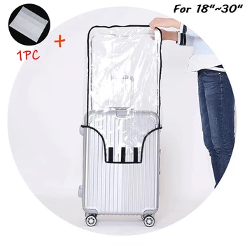 Пылезащитный Утолщенный ПВХ Прозрачный Чехол для багажа Прозрачный Дорожный Кейс Водонепроницаемый Чехол Для Чемодана Защитные чехлы для багажа