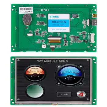 Резистивный сенсорный экран STONE HMI LCD с промышленным контроллером + Программа + сенсорный монитор + последовательный интерфейс UART