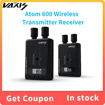 Система передачи видеосигнала Vaxis ATOM 600 Беспроводной передатчик-приемник 1080P HD изображения, совместимый с HDMI для фотокамеры