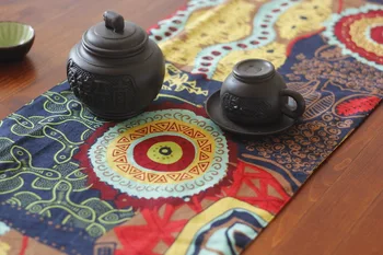 Скатерть в юго-Восточном азиатском этническом стиле, скатерть для настольной дорожки, льняное хлопчатобумажное постельное белье и завтрак, чайное полотенце, еда