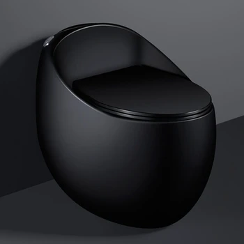Современный туалет яйцевидной формы, черный цвет, санитарная керамическая чаша inodoro negro closestool для ванной комнаты
