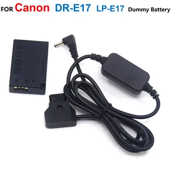 Соединитель постоянного тока DR-E17, Фиктивный аккумулятор LP-E17 + Понижающий кабель D-TAP Dtap, адаптер ACK-E17 Для камеры Canon EOS M3 M5 M6 EOS-M5 EOS-M6