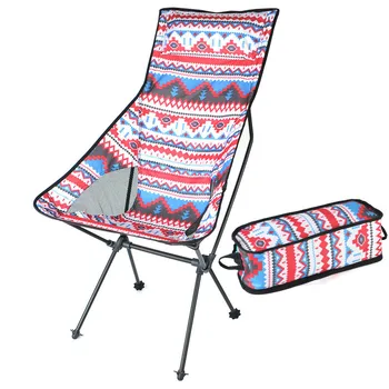 Стул со спинкой, Пляжный Походный Складной стул для рыбалки, Уличные Портативные Легкие Походные стулья для кемпинга с сумкой для переноски ZM1030
