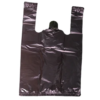 Сумка для переноски жилета из полиэтилена высокой плотности, черные упаковочные пакеты для покупок