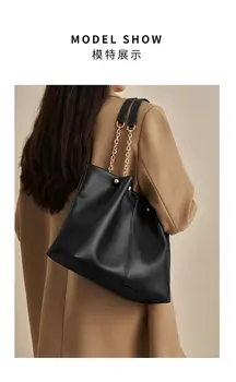 Сумка Женская сумка 2023 новая плиссированная французская сумка-тоут в стиле ретро, универсальная сумка через плечо большой емкости для поездок на работу