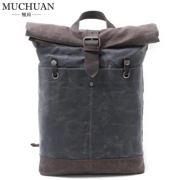 Холщовый рюкзак с рисунком батика, мужская водонепроницаемая дорожная сумка, рюкзак