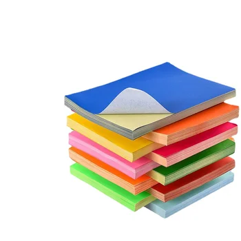 Цветная самоклеящаяся бумага для печати формата А4, наклейка для рукописного ввода для струйного принтера, Записываемая этикетка, липкие наклейки